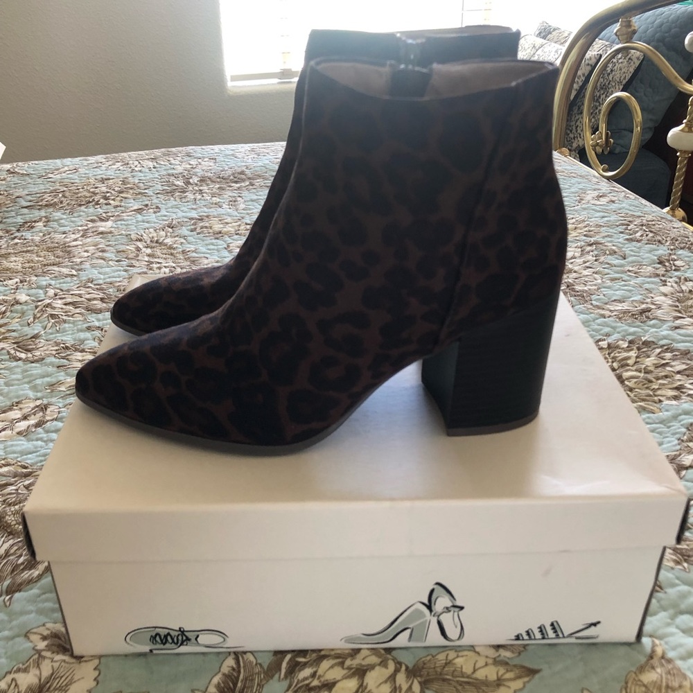 A New Day Luella Leopard Print Booties